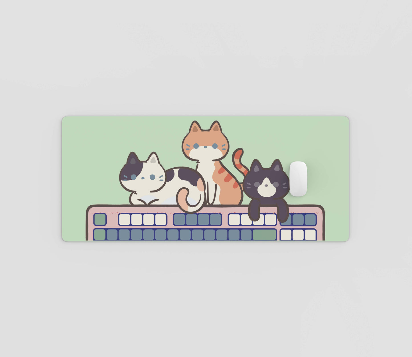 Three Kitties On Keeb
