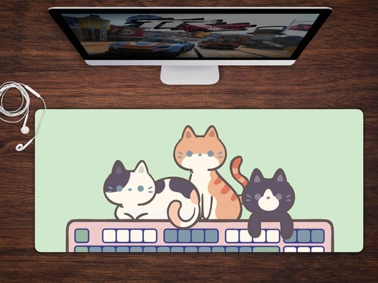 3 Kitties On Keyboard